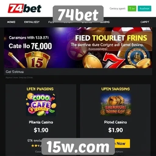 Ofertas promocionais disponíveis na 74bet